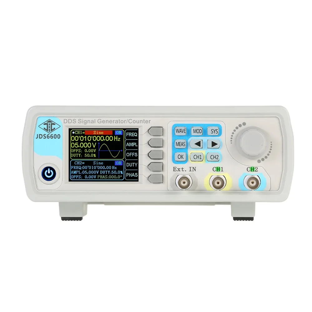 Генератор сигналов JDS6600 DDS 15 60 МГц двухканальный цифровой генератор с ЧПУ функция