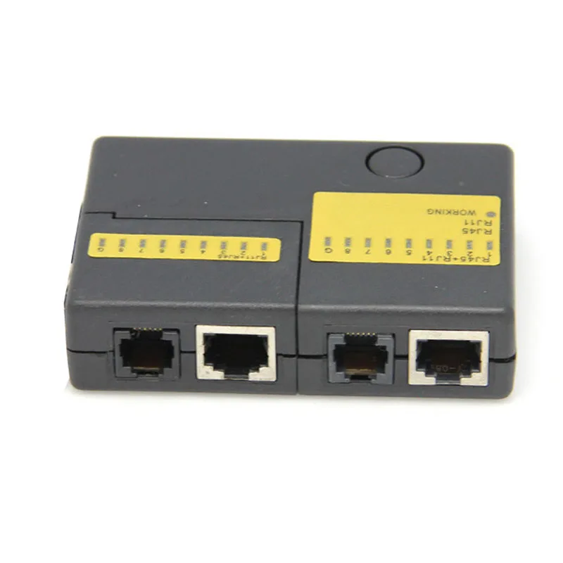 Карманный светодиодный Ethernet 4 порта RJ45 RJ11 Cat5 Сетевой LAN Кабельный тестер