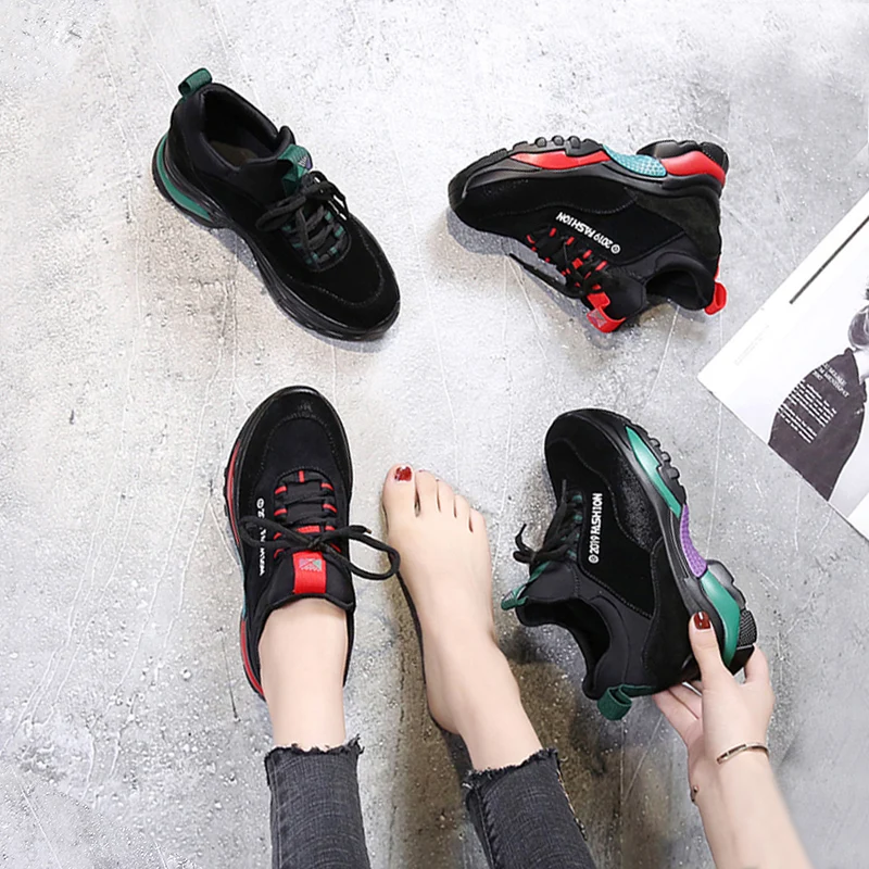 Sauvage 2018 2 Augmenté Le Version Nouvelle Femme Harajuku Chaussures Vieux Velours De 1 Coréenne Hiver Sport Ulzzang Plus TEwqz47