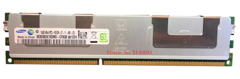 Samsung DDR3 4 ГБ 8 ГБ 16 ГБ Серверная память 1066 1333 МГц ECC REG DDR3 PC3-10600R 8500R Register RIMM RAM X58 X79 материнская плата