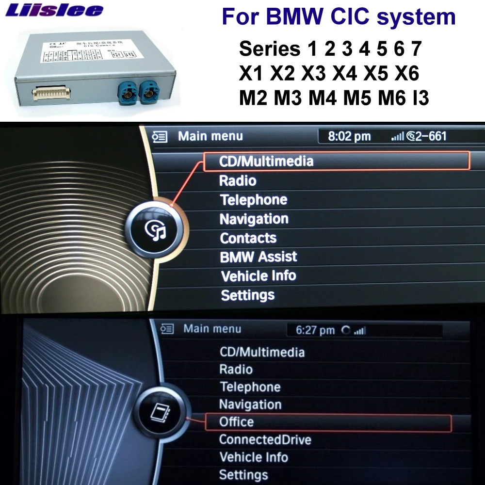 Liislee камера заднего вида интерфейс Резервное копирование монитор обновление для BMW CIC системы