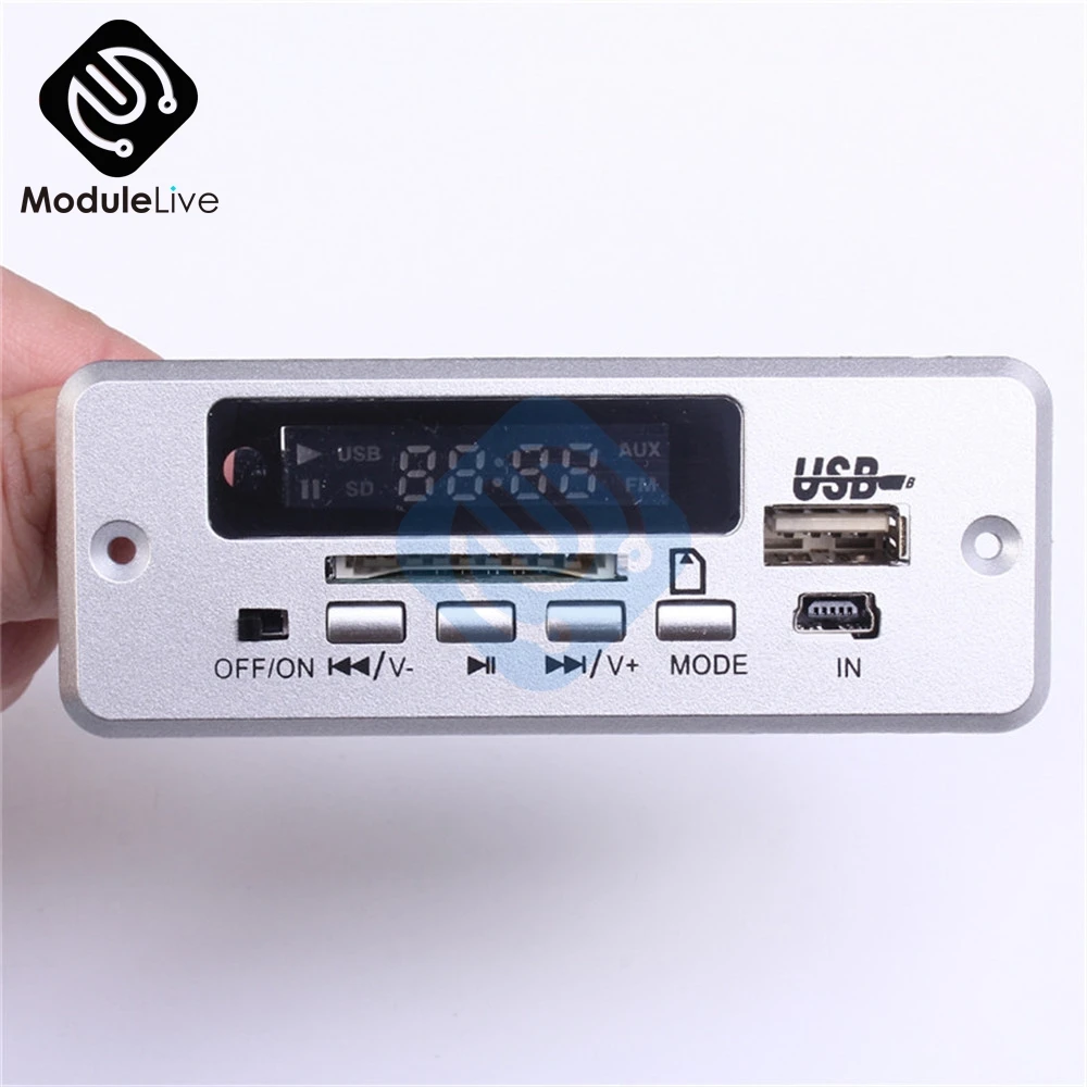 Мини MP3 декодер плата Bluetooth 5В вызов декодирование модуля WAV U Disk TF карта USB с 2*3 Вт