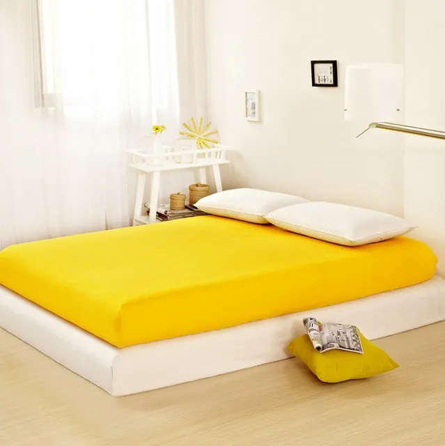 SunnyRain 1 Piece Polyester Fitted Sheet King Queen Size Bed Sheet With