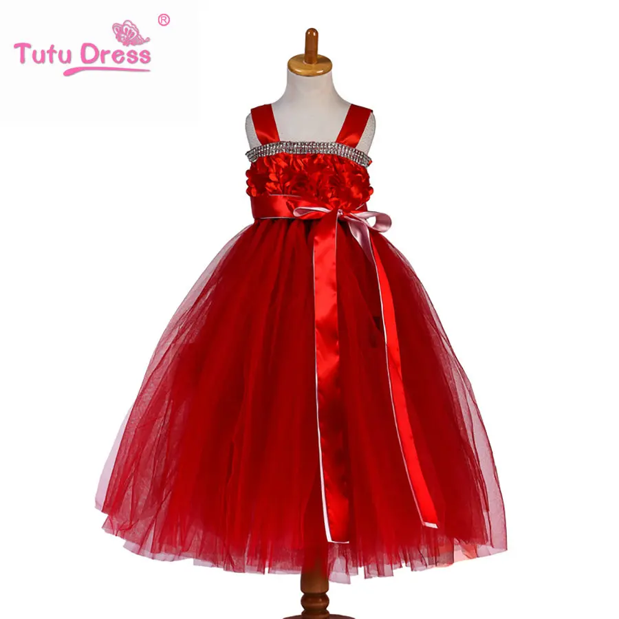 Princess Tutu Birthday Kids Hot Pink Clothing Baby Tutu Tulle Dress ...