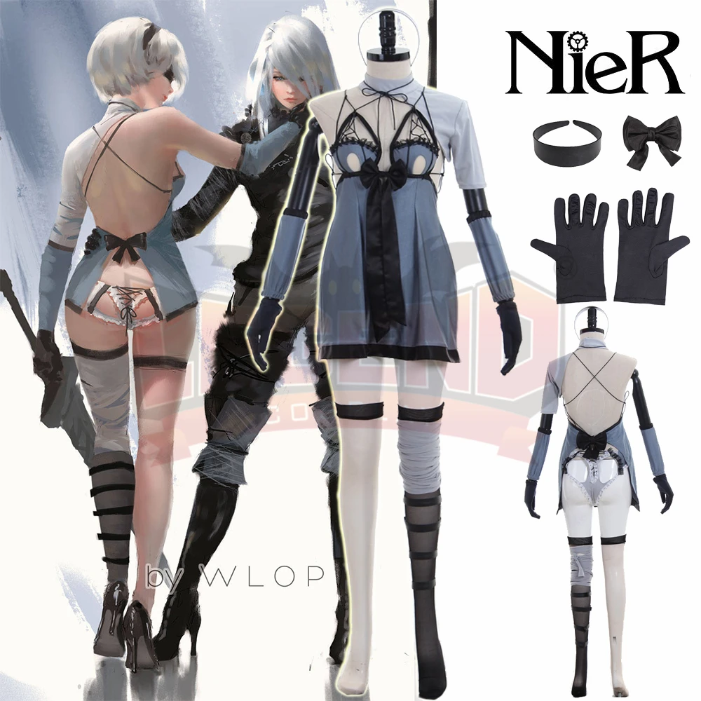 Костюм для косплея nier automatas NieR Automata 2b DLC 2017 новая версия YoRHa No. 2 тип B 2B полный