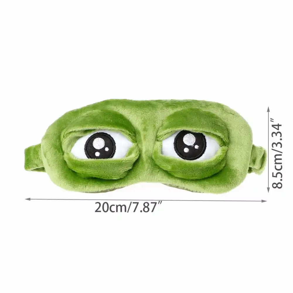 Viaje Felpa Animal Dormir Sombra De Ojos Juguete Relleno Ojo De Rana Parche Con Diadema De Felpa Verde 3d Rana Mascara De Ojo 3td01265 Aliexpress