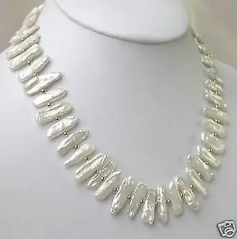 

Wholesale >>White Biwa Pearl Charming Necklace