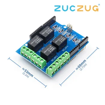 

4 Channel 5V Relay Shield Module Four Channel Relay Control Board Relay Expansion Board Diy Kit