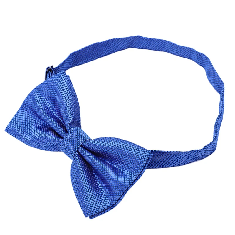 Уникальный галстук-бабочка регулируемый размер(Королевский синий клетчатый