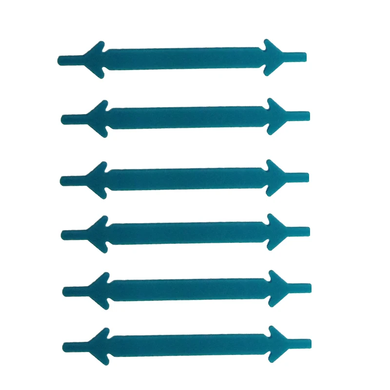Neswest силикон легкое без завязок; шнурки со стрелками, ленивые шнурки для завязывания Унисекс Эластичный подходит для всех видов спорта, обувные шнурки 12 шт./компл - Цвет: sky blue