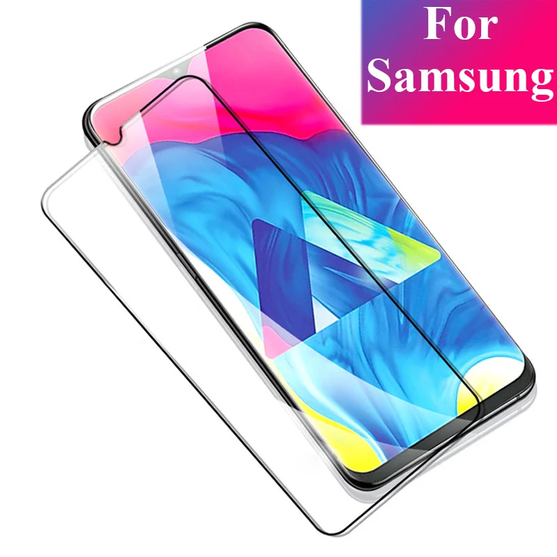 Полное покрытие, закаленное стекло для samsung Galaxy A10, защита экрана, весь клей, Защитное стекло для samsung A10, стекло для телефона A105F/DS