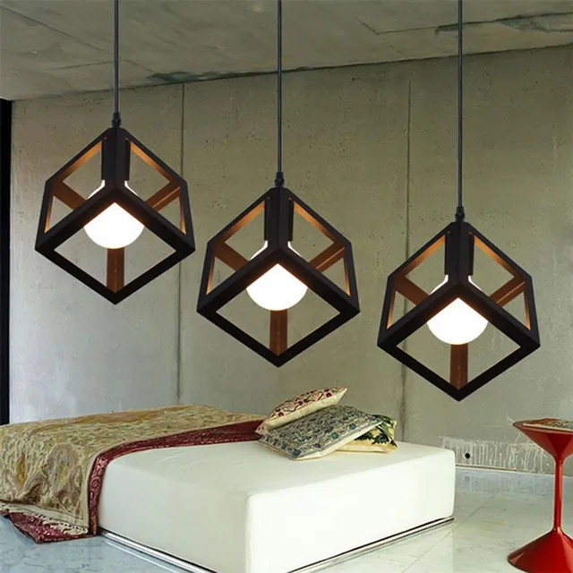 Living Room Quartet led pendant lamp american village square pendant creative living Living Room Quartet led pendant lamp american village square pendant creative living
