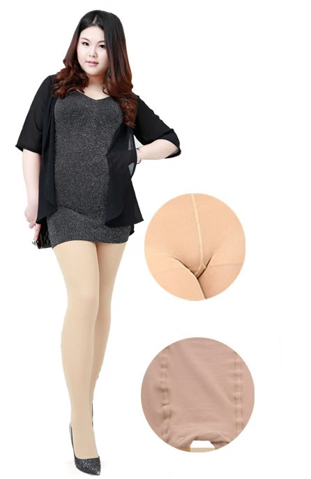 Колготки Fcare с двойным шаговым швом большие размеры 120D XXXL Осень зима|xxxl pantyhose|pantyhose