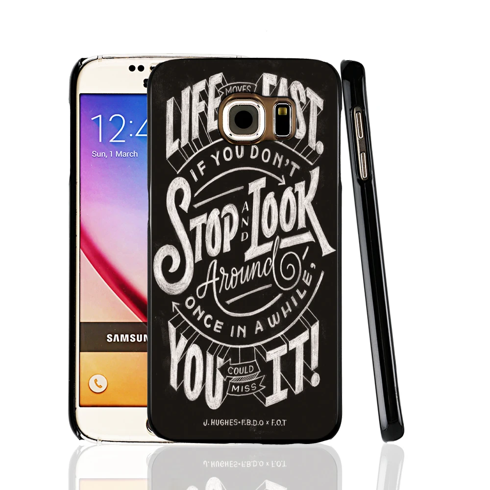 08298 Life is fast cell phone protective case cover for Samsung Galaxy A3 A5 A7 A8 A9 2016 |
