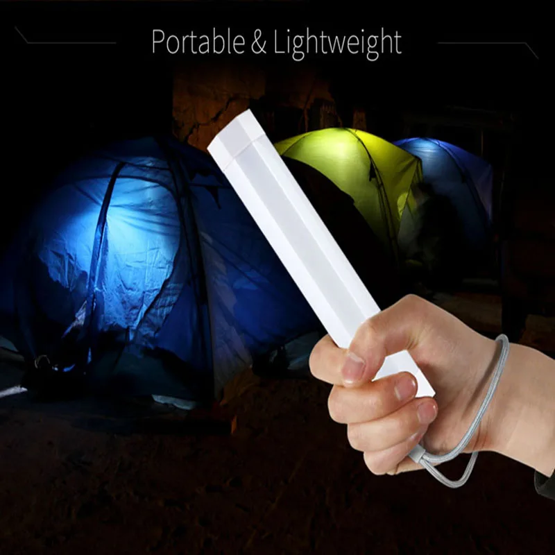 Goedkoop Magnetische Functie Draagbare Led Camping Lamp Bivvy Lamp Oplaadbare Batterij Wit Licht 4 Modi Wit Licht Zaklampen