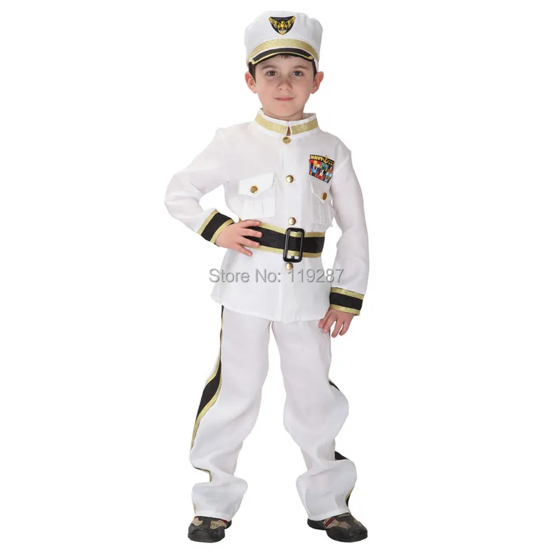 Шанхай история карнавальные костюмы на хеллоуин для детей мальчик Морской Костюм Косплей вечерние Disfraces для детей мальчиков взрослый костюм