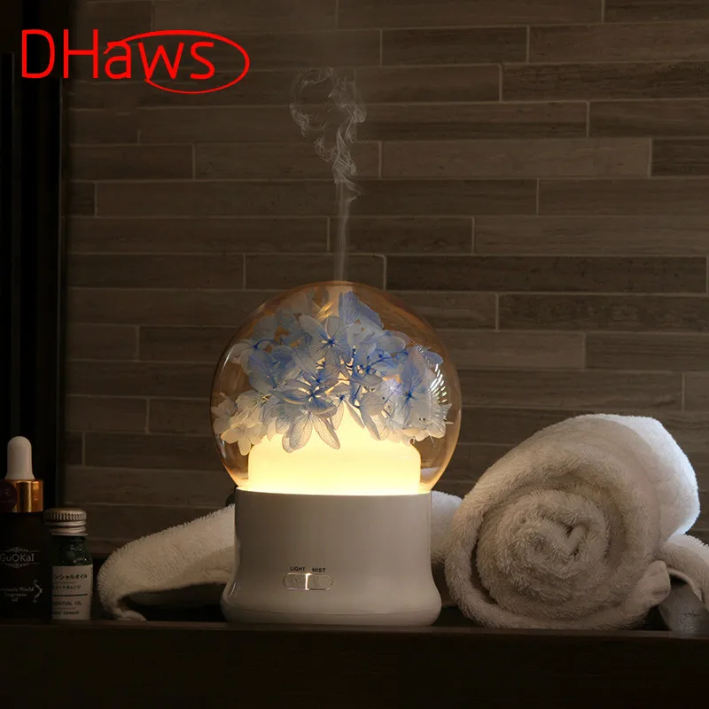

DHaws Aromatherapy Ultrasonic Humidifier Essential oil Aroma Diffuser Led Mist Maker Fogger Mini Portable Car Air Humidifier