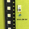 50pcs LG Innotek LED LED Backlight 2W 6V 3535 Cool white LCD Backlight for TV TV Application ► Photo 3/6