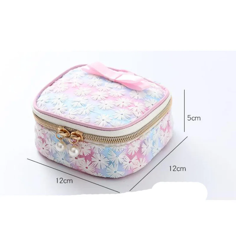 Cute Cosmetic Pouch Bag Organizer Purse Holder Napkin Towel Storage Bags sanitary napkin bag Headphone Lipstick Case Box