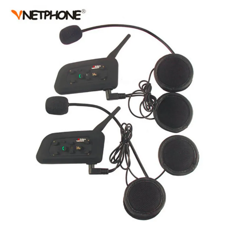 

2 pcs V6 BT Multi Interphone Bluetooth Intercom Motorcycle Wireless Headphones Accessories 1200M Helmet Headset 6 Riders 6068