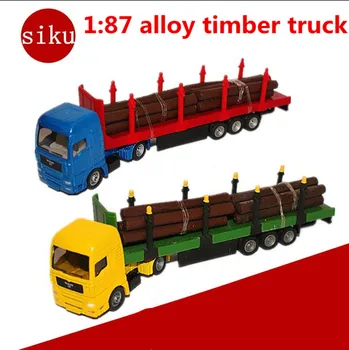 

1:87 alloy construction vehicles, high simulation SIKU-1659 MAN Timber, metal casting, educational toys, free shipping