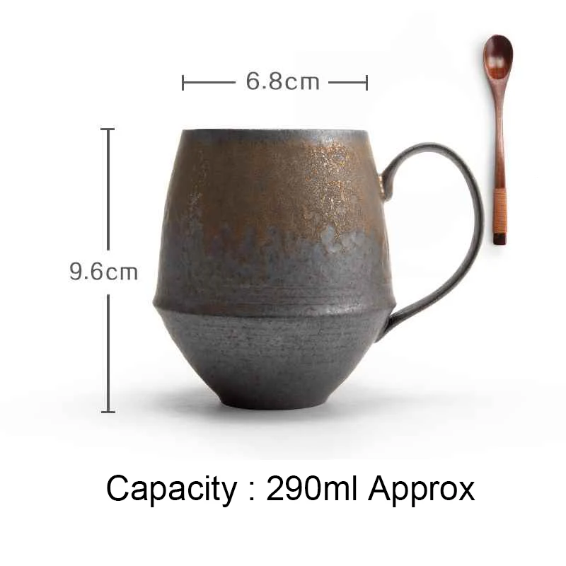 

Japan Style Handmade Creative Ceramic Coffee Mug Vintage Coarse Pottery Master Tea Cup Teacup Birthday Gift