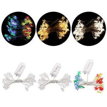 

2M/3M Fairy Stars LED String Lights Battery Powered Copper Wire Christmas Decoration Night Lights for Holiday Wedding Party