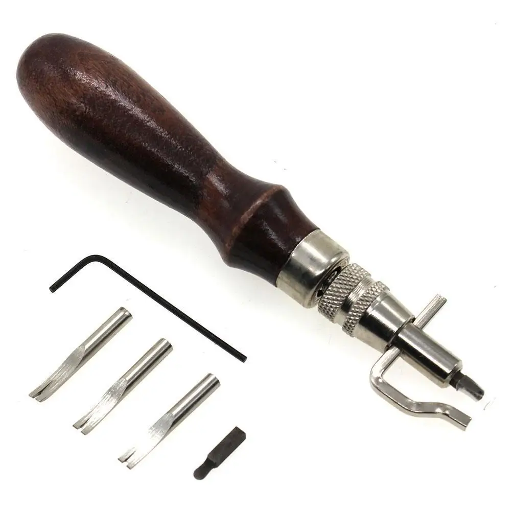 Практичный 5 в 1 DIY кожаный набор инструментов для профессионального шитья