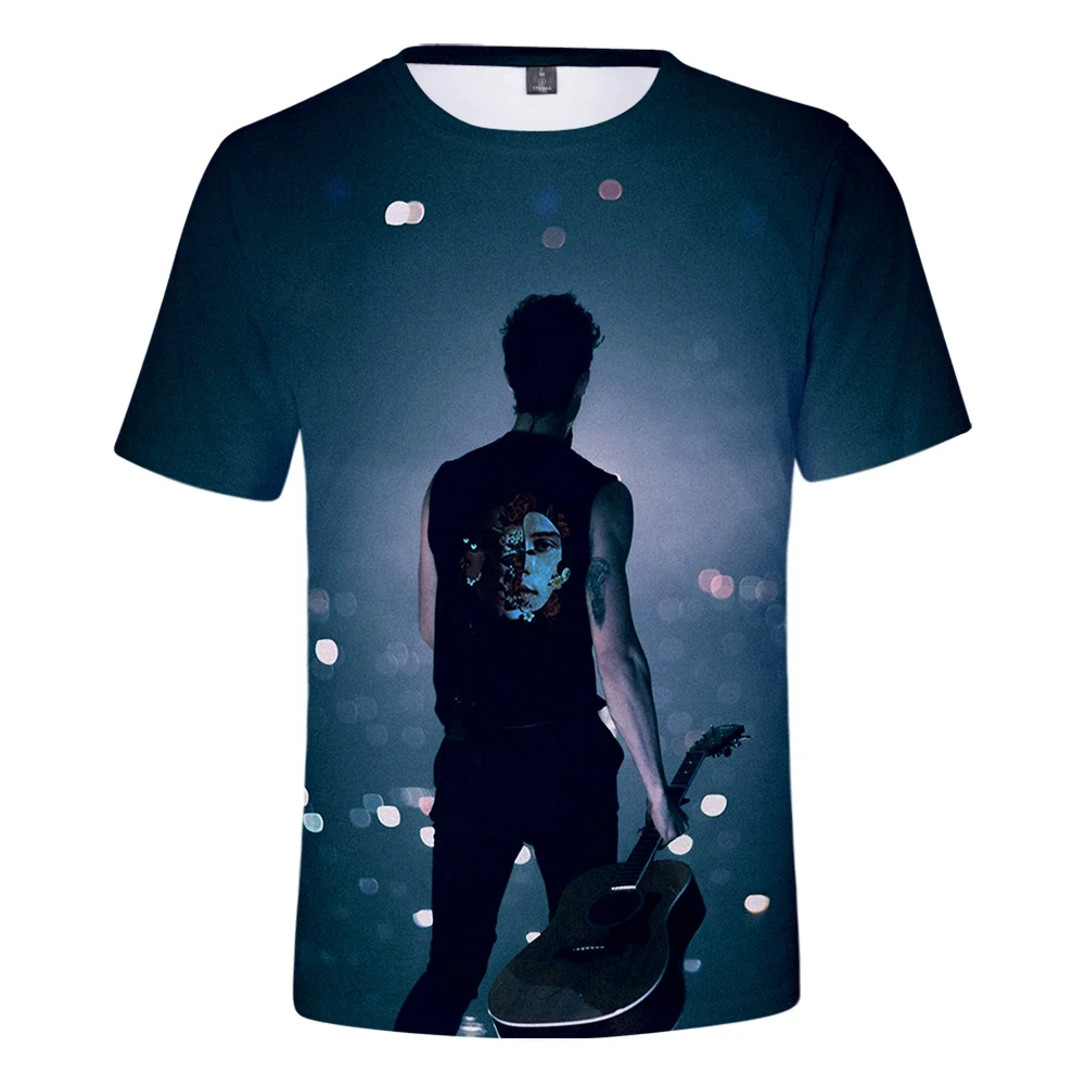 

2019 latest summer cool shawn mendes 3D men's casual Harajuku T-shirt 3D T-shirt men and women short-sleeved printing xxs-4xl
