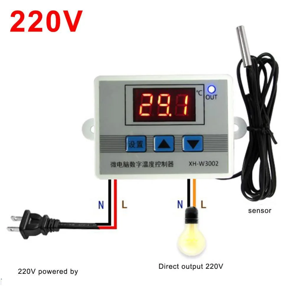 XH W3001 10A Digital Temperature Controller 12V, 24V, 220V Quality