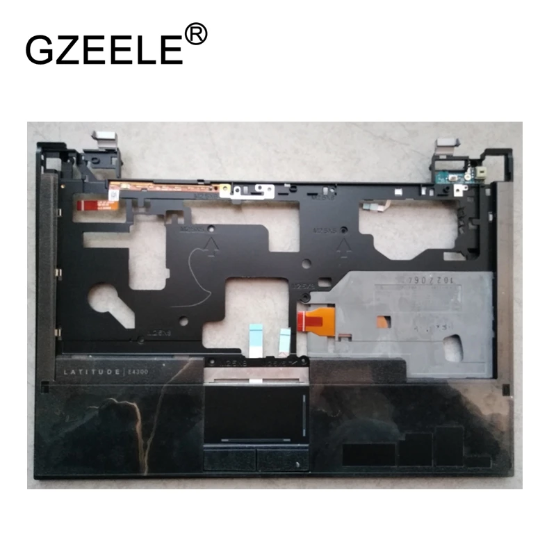 Gzeele новый ноутбук ЖК-дисплей Топ чехол для Dell Latitude E4300 palmrest клавиатура лицевую панель верхний регистр Ассамблея Черный с тачпадом