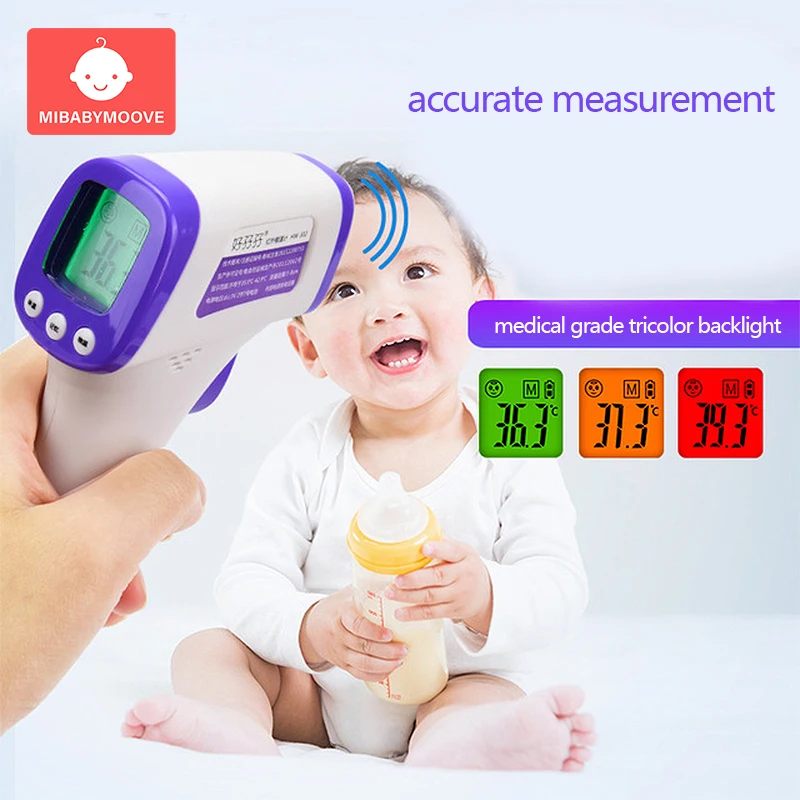 

Multi-function Baby Adult Digital Thermometer Forehead Non-contact Infrared Thermometer With LCD Backlight Forehead Thermometer