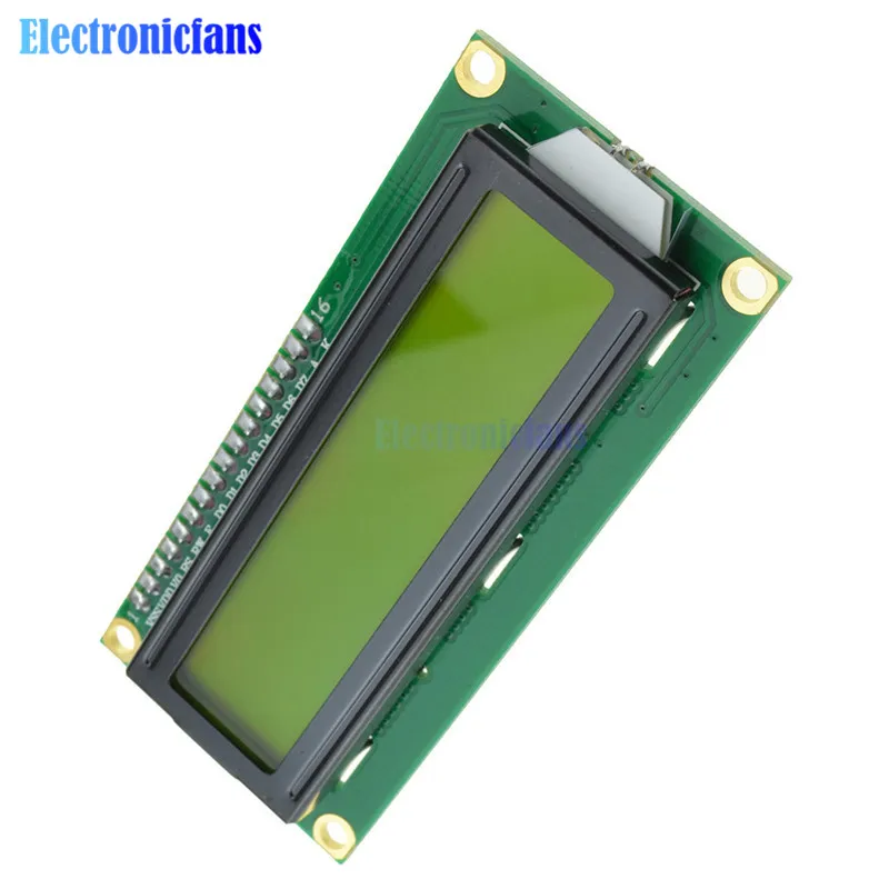 ЖК экран для Raspberry Pi Желтый/Синий дисплей 1602 черный свет 16x2 символ модуль 3 В HD44780