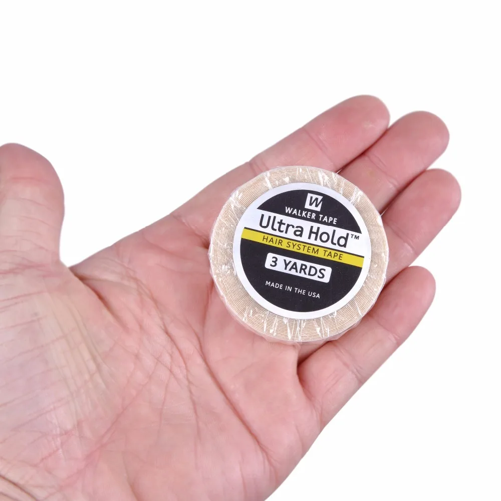 1 roll 0.8cm*3 yards super hair White tape double-sided adhesive tape for hair extension/lace wig/toupee