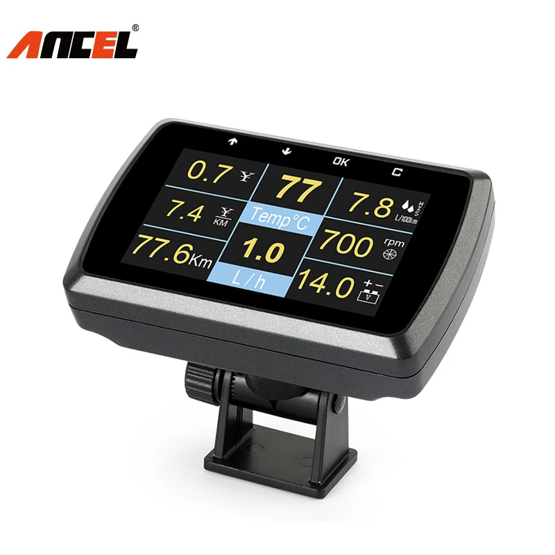

Ancel A501 Car OBD2 Smart Digital Meter Read Vehicle Instrument Information Show Speed Water Temperature Fault Detection Gauge