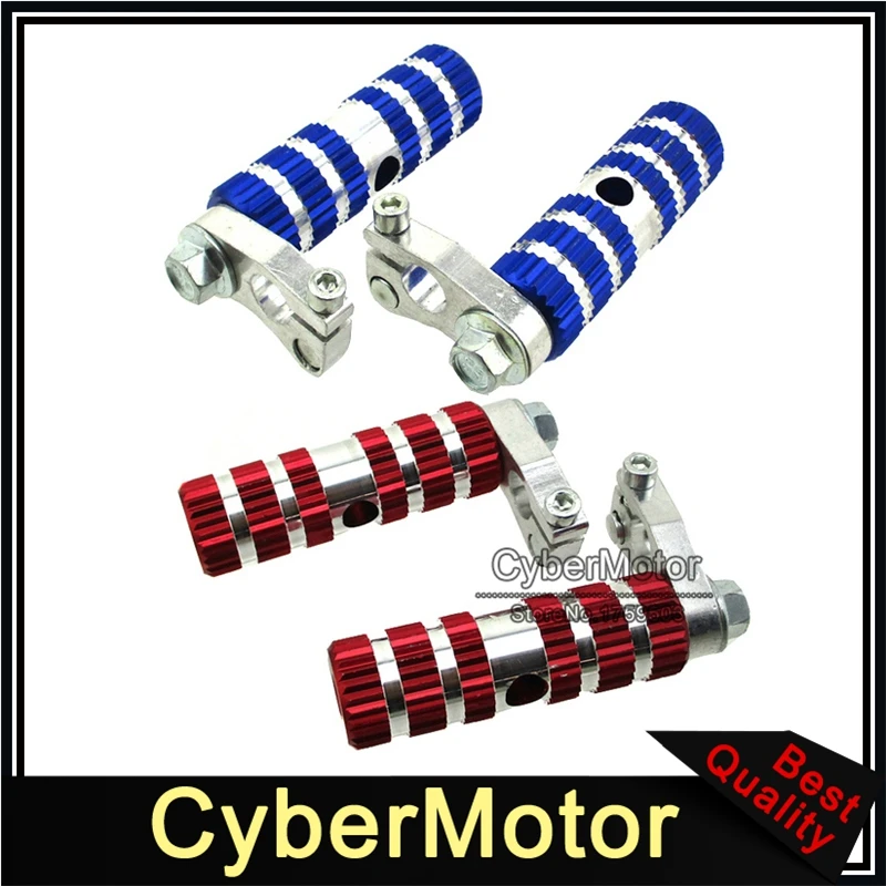 Aluminum Racing Footpegs Foot Rest Pegs For 2 Stroke 47cc 49cc Minimoto