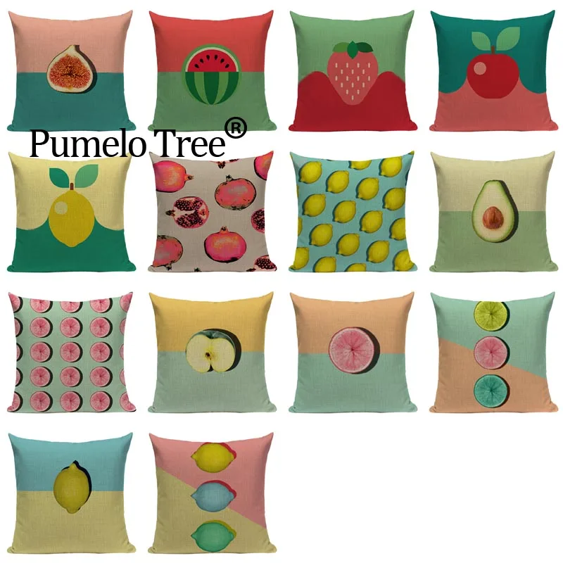 الفاكهة الصور لطيف غطاء الوسادة الملونة الكتان القطن مزيج المنزل كنبة مكتب مربع رمي وسادة الزخرفية مخصص كيس وسادة الفاكهة الصور لطيف غطاء الوسادة الملونة الكتان القطن مزيج المنزل كنبة مكتب مربع رمي وسادة الزخرفية مخصص كيس وسادة