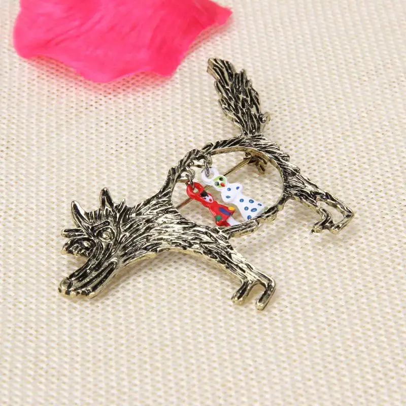 Женская брошка в форме шапки волка модная виде милых животных|brooch jewelry|animal pinbrooch