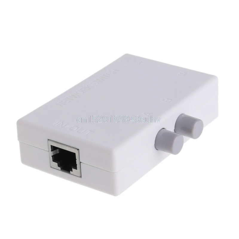 

JINSHENGDA Network Hubs Mini Dual 2 Way 2 Ports RJ45 Network Manual AB Sharing Switch Box Adapter HUB #L059# new hot