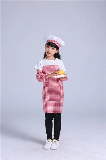 Детский фартук для игр, костюм ручной работы, костюм повара для мальчиков и девочек, сценическая форма, кухонные комбинезоны