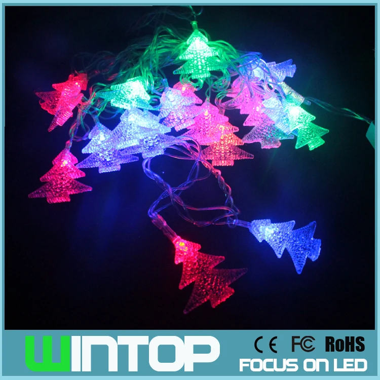 Hot 4M/20leds AC110V220V Modeling LED String Light Flashing Christmas Tree Lights Garlands for