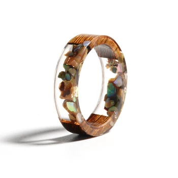 Bague en bois brune