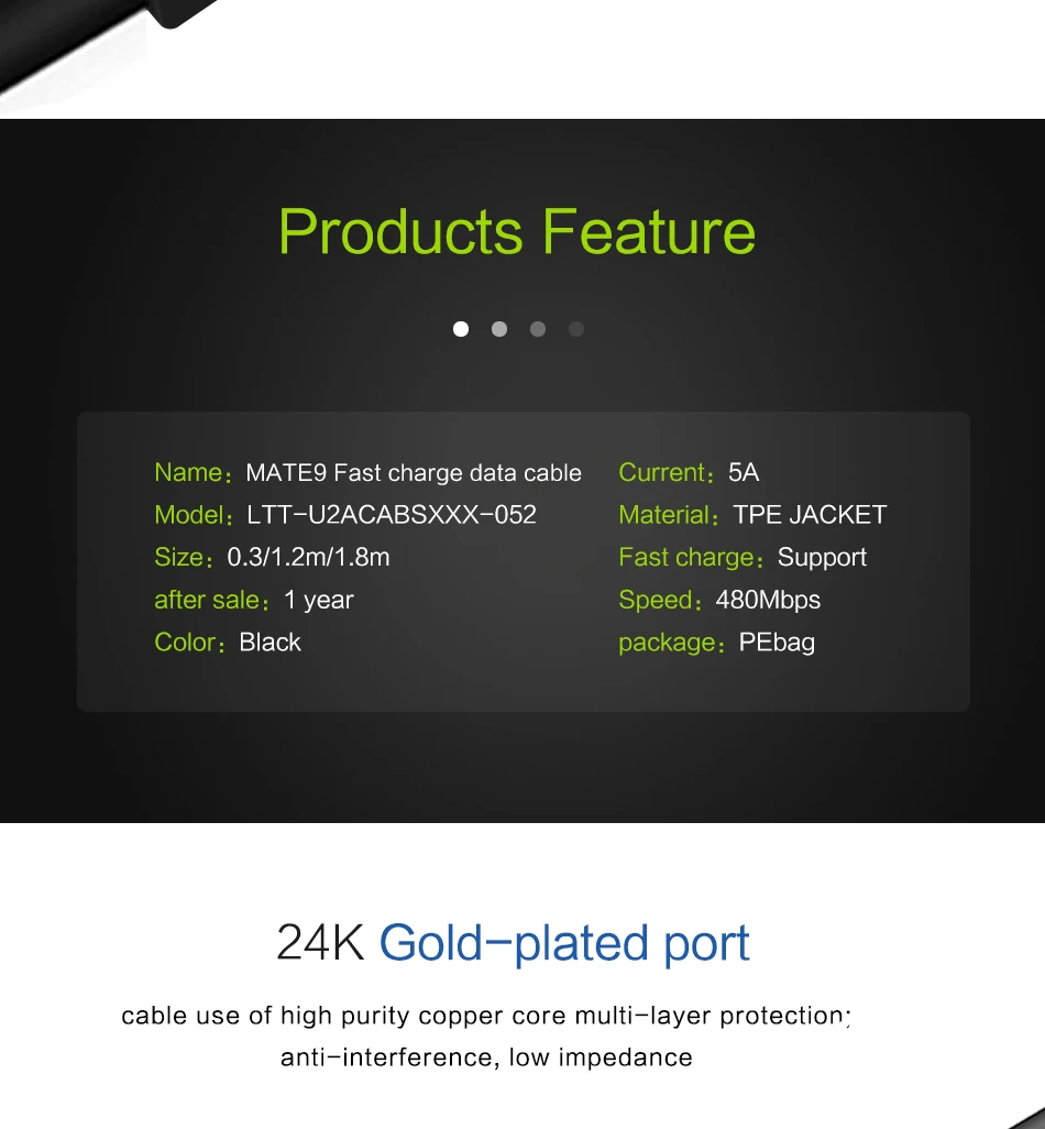 QGeeM USB A TO USB C Cable Data Sync Cord for Macbook Samsung Galaxy S8 Oneplus Huawei Xiaomi USB Type-c Cable (5)