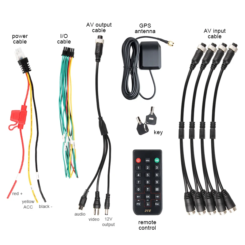  GPS 8CH HDD Disco Duro AHD móvil Dvr 1080 H.264 ciclo grabación I/O Video Backplay registro GPS pis