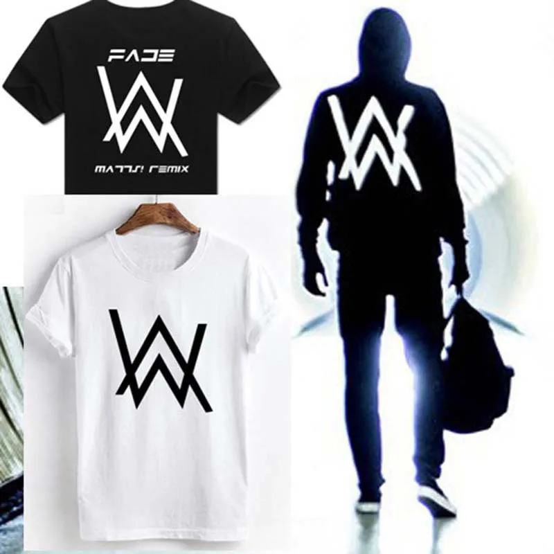 Alan Walker hombres de la camiseta de algodón tops Eléctrica Faded Hip hop punk Rock Star camisetas blanco negro camisetas S 3xl|t shirt shirtt shirt men cotton - AliExpress