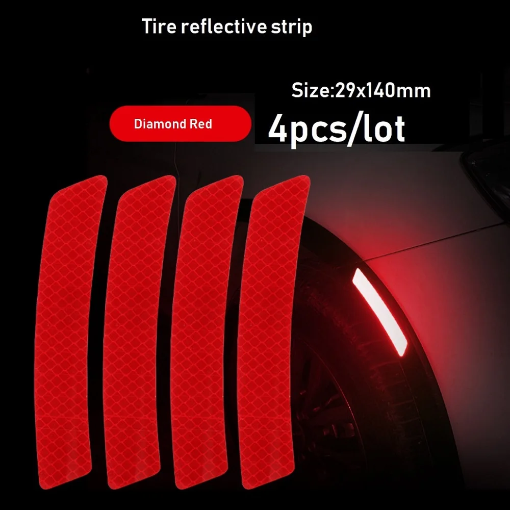 4xTire-reflective-strip-red