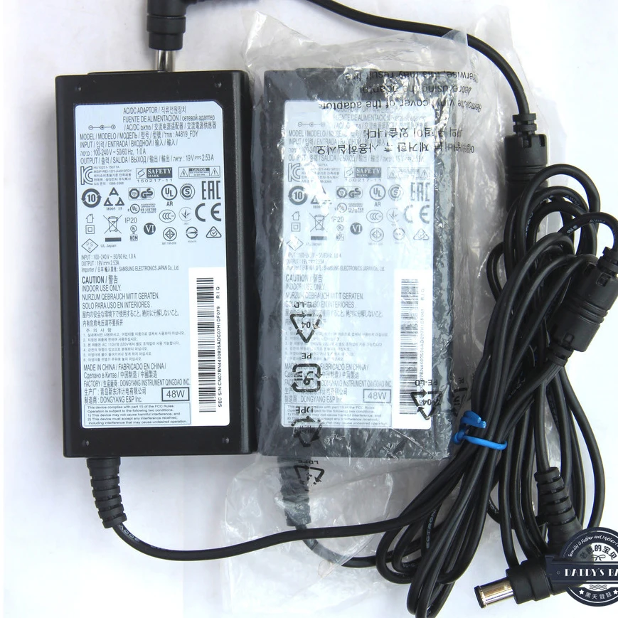Новый адаптер питания переменного тока 48 Вт 19 в для Samsung TV UN32J5205 UN32J4000AGXZD UN22H5000 со
