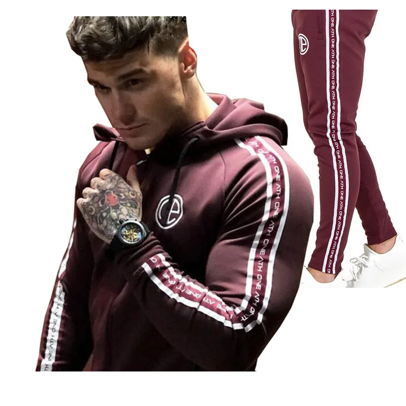 

SJ 2018 Men's Sets Fashion Sportswear Tracksuits Men Sportsman Wear Hoodies+Pants Casual Outwear Suits