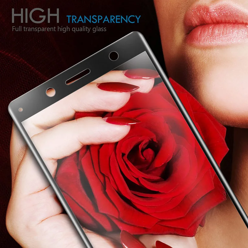 2.5D полное покрытие для Sony Xperia XA1 XA2 XA3 Защитная стеклянная пленка экрана стекло HD