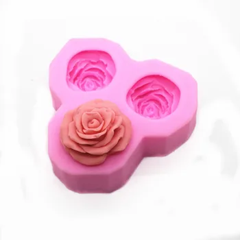 

stereo 3d Rose Soap making molds DIY breast baking food grade silicone mold hand made craft clay tool